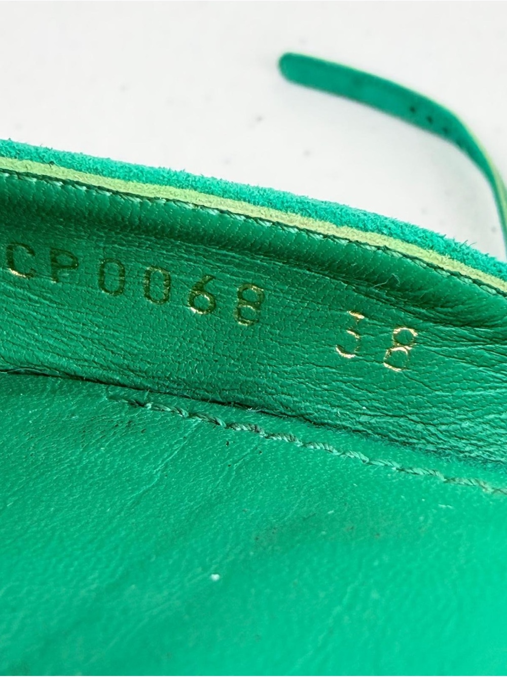 DOLCE&GABBANA Emerald Green Jeweled Slingback Flats – EU 38 | Pointed Toe | - Picture 6 of 10